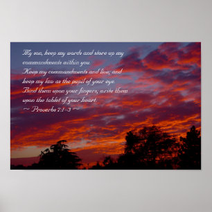 Proverbs 7:1-3 poster