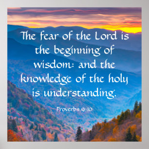 Proverbs 9:10  poster