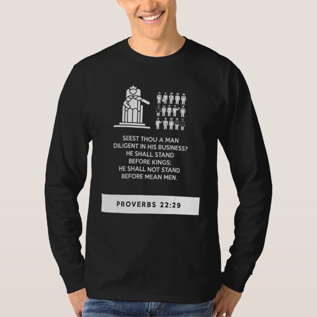 proverbs bible study Proverbs 22 29 T-Shirt (Front)
