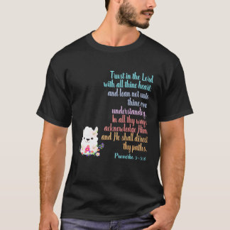Proverbs Bible Verse Rainbow Llama Pr T-Shirt