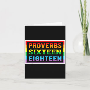 Proverbs sixteen eighteen bible verse typography card
