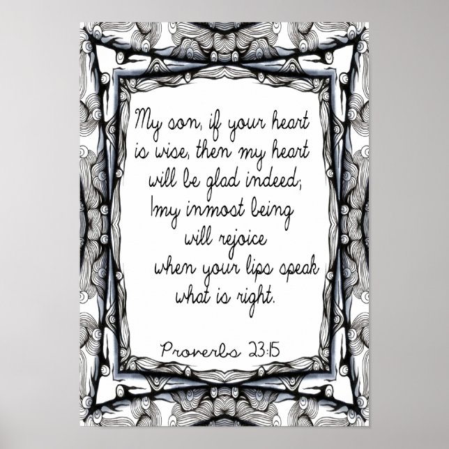 Proverbs To my Son Poster (Front)