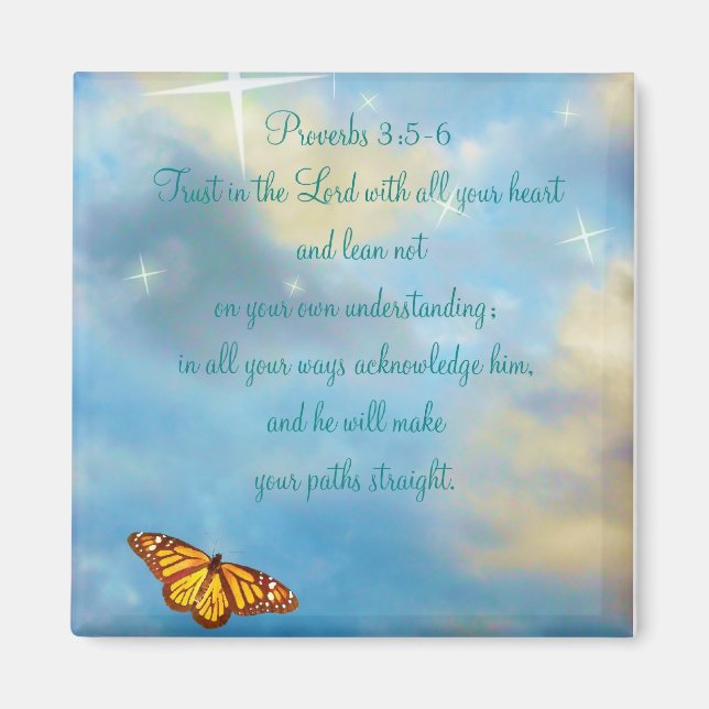 Provervbs 3:5-6 Magnet (Front)