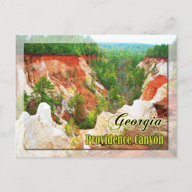 Providence Canyon State Park, Georgia Postcard (Front)