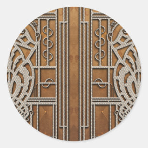 PROVIDENCE: FLEUR DE LIS CLASSIC ROUND STICKER
