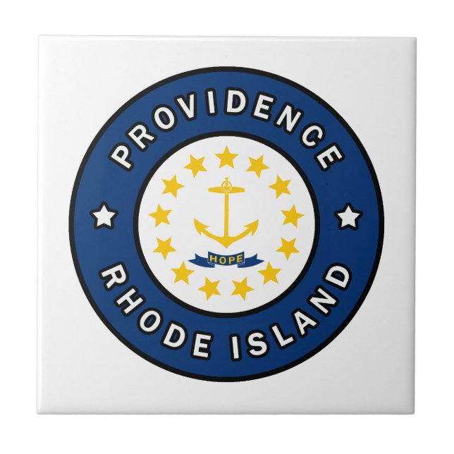 Providence Rhode Island Ceramic Tile (Front)