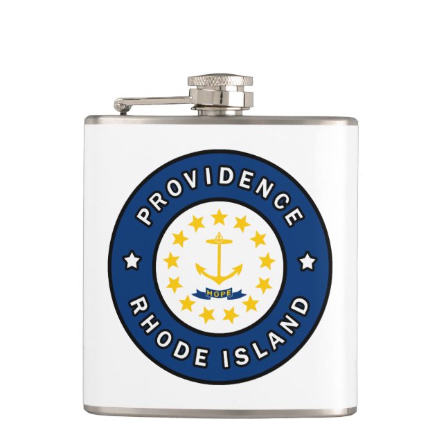 Providence Rhode Island Hip Flask (Front)