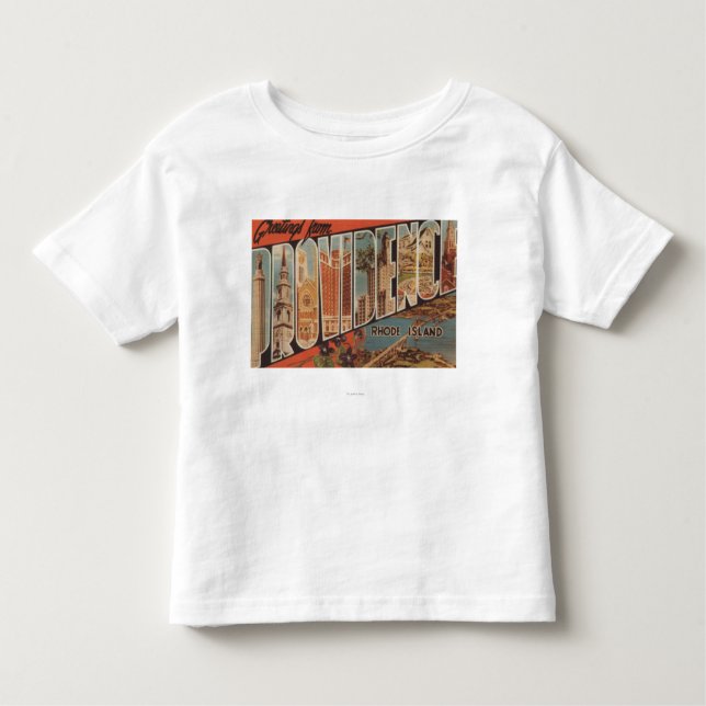 Providence, Rhode Island - Large Letter Scenes 2 Toddler T-Shirt (Front)