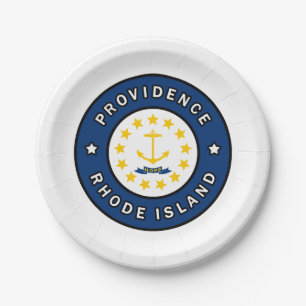 Providence Rhode Island Paper Plate