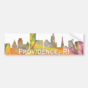 PROVIDENCE, RHODE ISLAND SKYLINE WB1 BUMPER STICKER