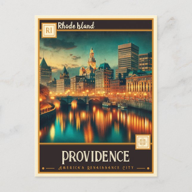 Providence, Rhode Island | Vintage Postcard (Front)
