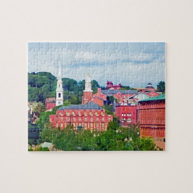 Providence RI Skyline II Jigsaw Puzzle (Horizontal)