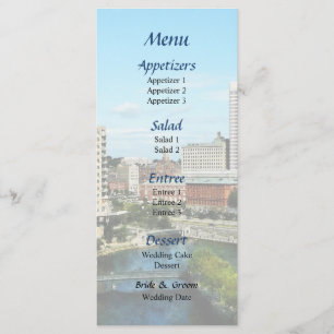 Providence RI Skyline Wedding Menu