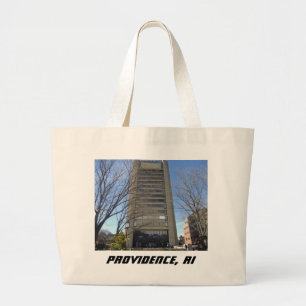 Providence, RI Skyscraper - Thayer Street Large Tote Bag