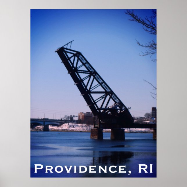 Providence, RI 'Stuck-Up Bridge' Poster (Front)