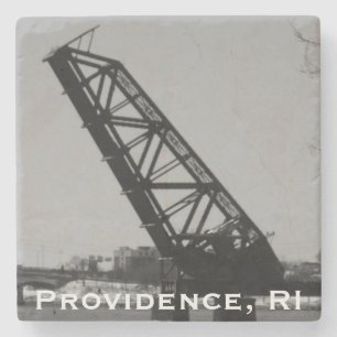 Providence, RI 'Stuck-Up Bridge' Stone Coaster
