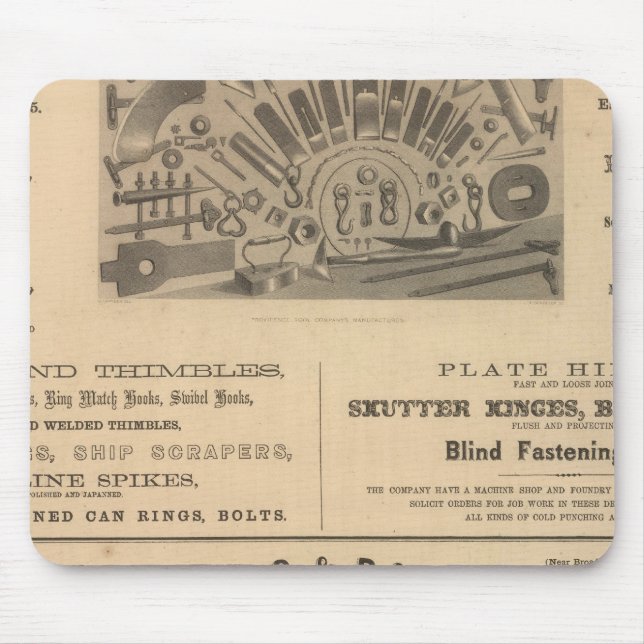Providence Tool and Forge and Nut Company Mouse Pad (Front)