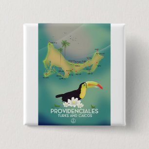 Providenciales turks and caicos 15 cm square badge