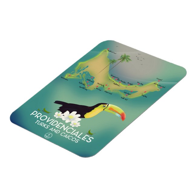 Providenciales turks and caicos magnet (Left Side)