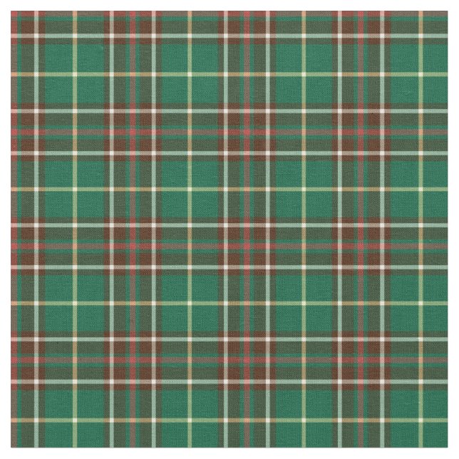 Province of Newfoundland Canada Tartan Fabric (Close Up)