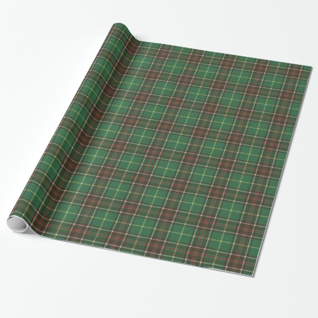 Province of Newfoundland  Tartan Wrapping Paper (Unrolled)