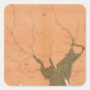 Province of Nova Scotia Island of Cape Breton 5 Square Sticker