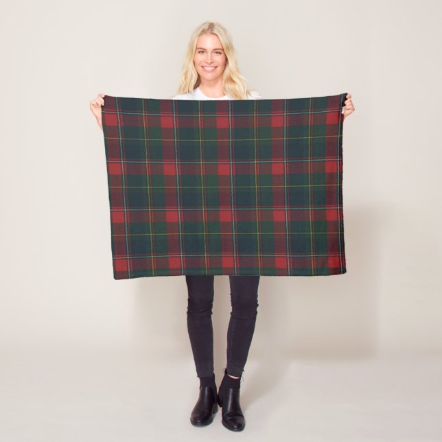 Province of Quebec Original Tartan Fleece Blanket (In Situ)