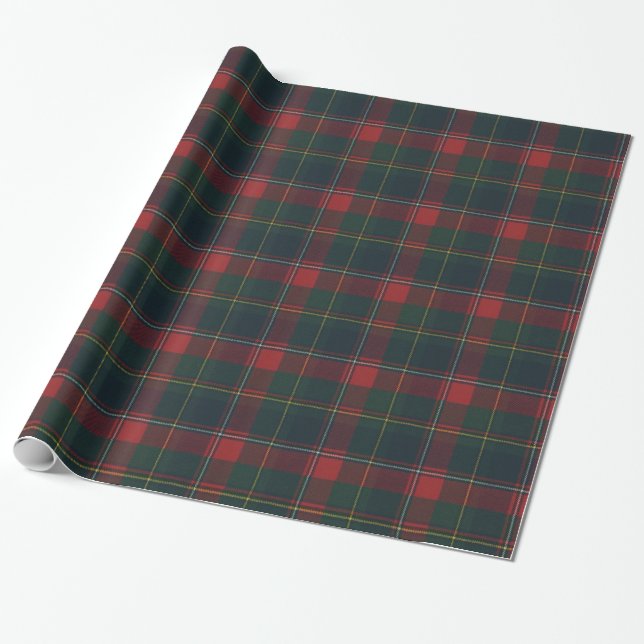 Province of  Quebec Tartan Wrapping Paper (Unrolled)