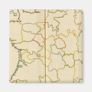 Provinces, France Outline Magnet