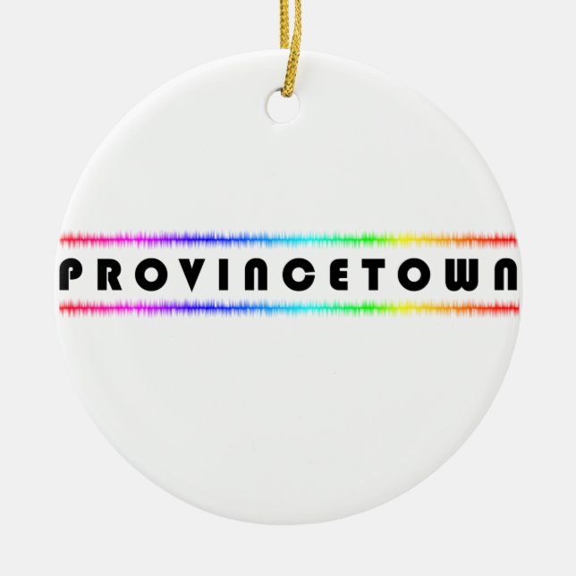 Provincetown Ceramic Tree Decoration (Front)