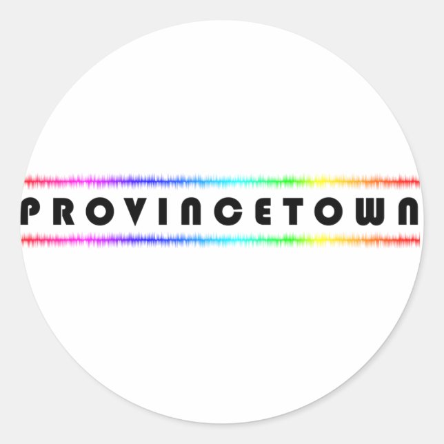 Provincetown Classic Round Sticker (Front)