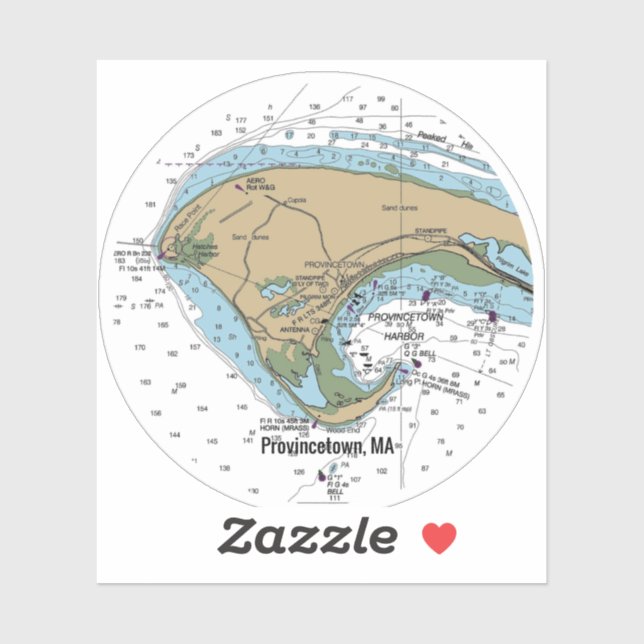 Provincetown MA Cape Cod Chart (Sheet)