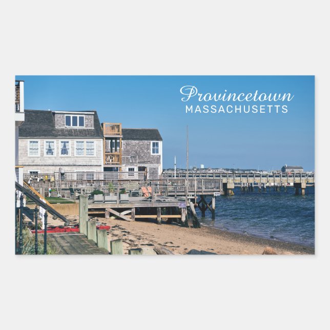 Provincetown Massachusetts Rectangular Sticker (Front)