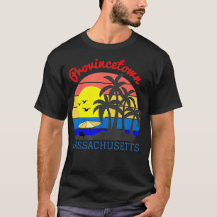 Provincetown, Massachusetts  Vintage Retro Beach S T-Shirt