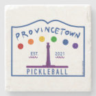 Provincetown Pickleball Stone Coaster v1