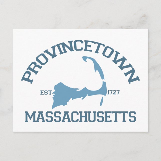 Provincetown "Varsity" Design. Postcard (Front)