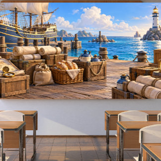 Provision for the Voyage Nautical Harbour Photo Banner