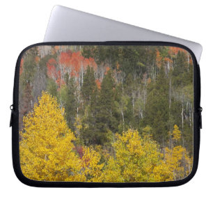 Provo River and aspen trees 9 Laptop Sleeve