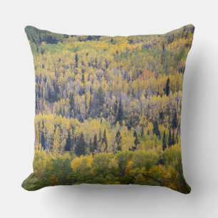 Provo River and aspen trees Cushion
