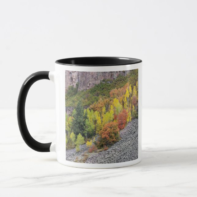 Provo River and aspen trees Mug (Left)