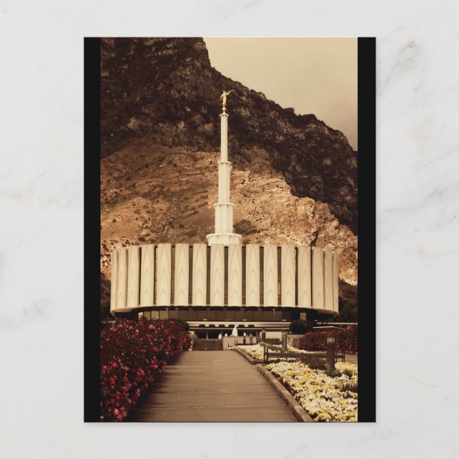 Provo, Utah LDS Temple Postcard (Front)