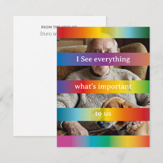 Provocative I see postcard rainbow colours