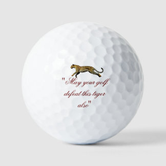 Prowl Precision: Leopard-Print Golf Balls