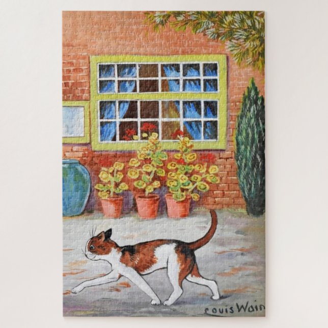 Prowling Cat, Louis Wain Jigsaw Puzzle (Vertical)