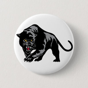 Prowling Panther 6 Cm Round Badge