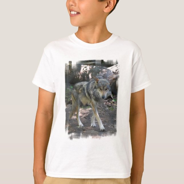 Prowling Wolf Youth Sweatshirt T-Shirt (Front)