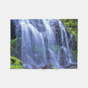 Proxy Falls in Oregon's Central Cascade Mountains Fleece Blanket