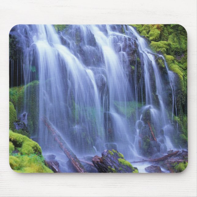 Proxy Falls in Oregon's Central Cascade Mountains Mouse Pad (Front)