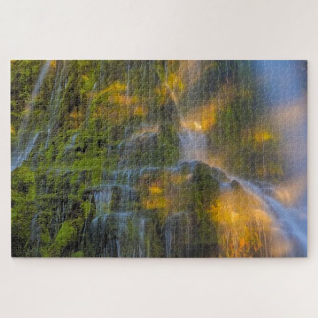 Proxy Falls Three Sisters Wilderness Oregon Jigsaw Puzzle (Horizontal)