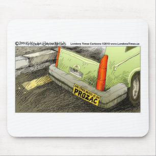 Prozac Bumper Sticker Funny Tees Cards & Gifts Mouse Pad